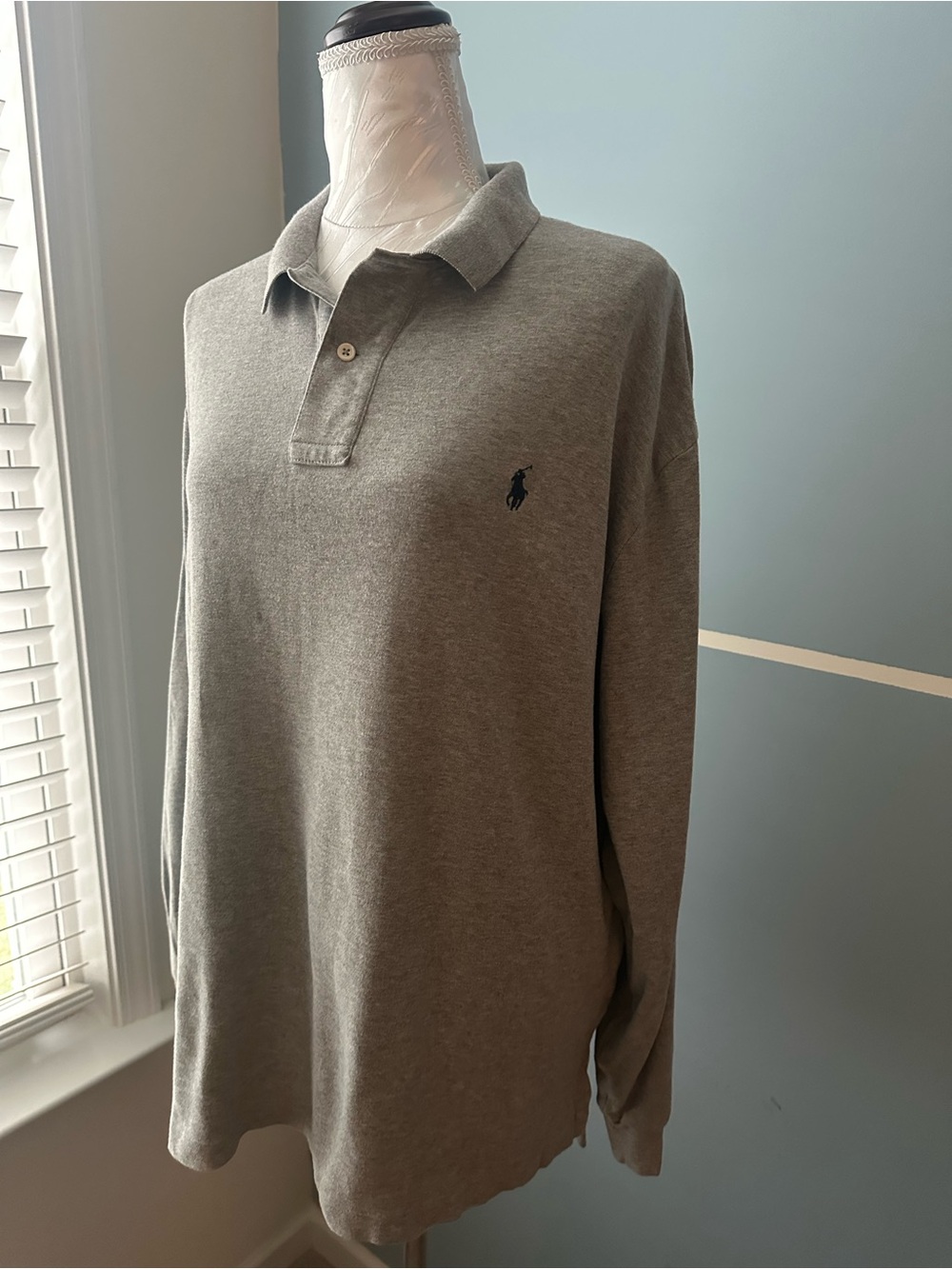 Polo by Ralph Lauren Gray Long-Sleeve Polo Shirt